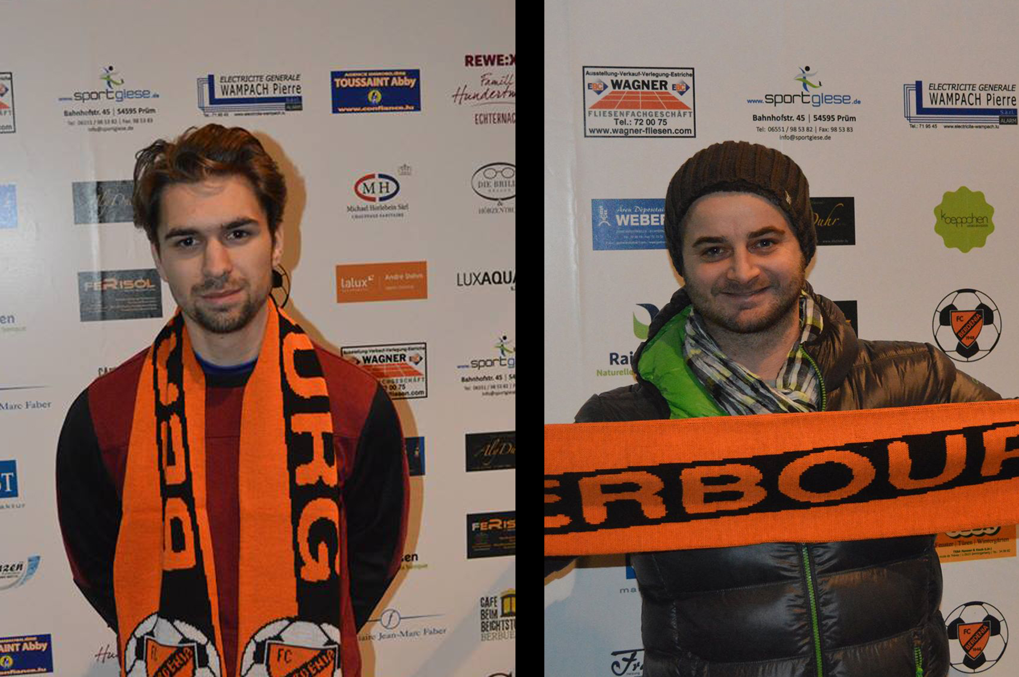 Fynn Falkenau a Steve Lacroix wiesselen op Berbourg Fynn Falkenau a Steve Lacroix wiesselen op Berbourg