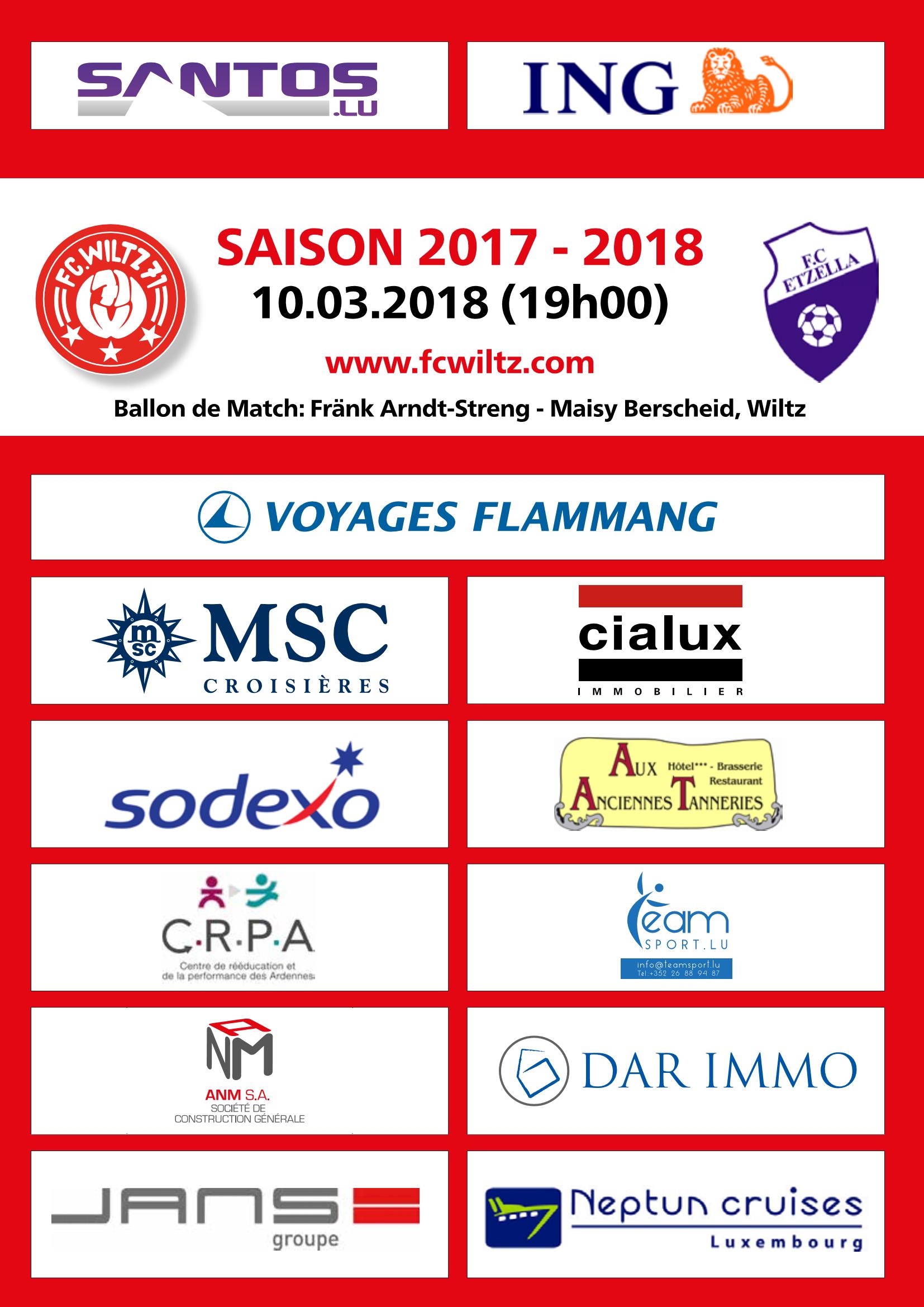 JOURNAL OFFICIEL - FC WOOLTZ 71 vs FC ETZELLA ETTELBRECK JOURNAL OFFICIEL - FC WOOLTZ 71 vs FC ETZELLA ETTELBRECK