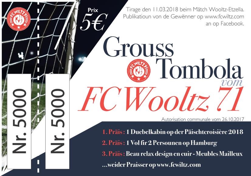 Gewënner vun der Tombola kënnen sech nach bis den 21/04 melden ! Gewënner vun der Tombola kënnen sech nach bis den 21/04 melden !