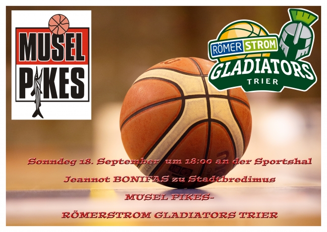 MUSEL PIKES - RĂ–MERSTROM GLADIATORS TRIER MUSEL PIKES - RĂ–MERSTROM GLADIATORS TRIER