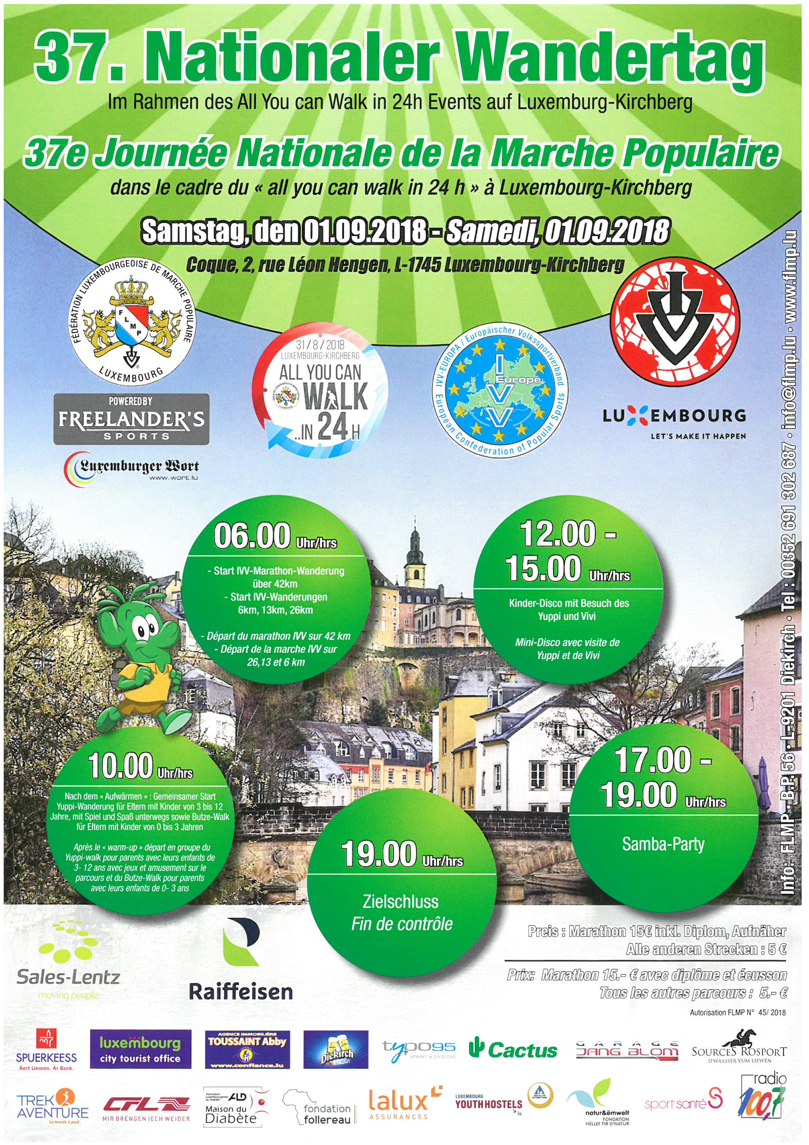 Luxembourg-Kirchberg FLMP IVV Wanderung 