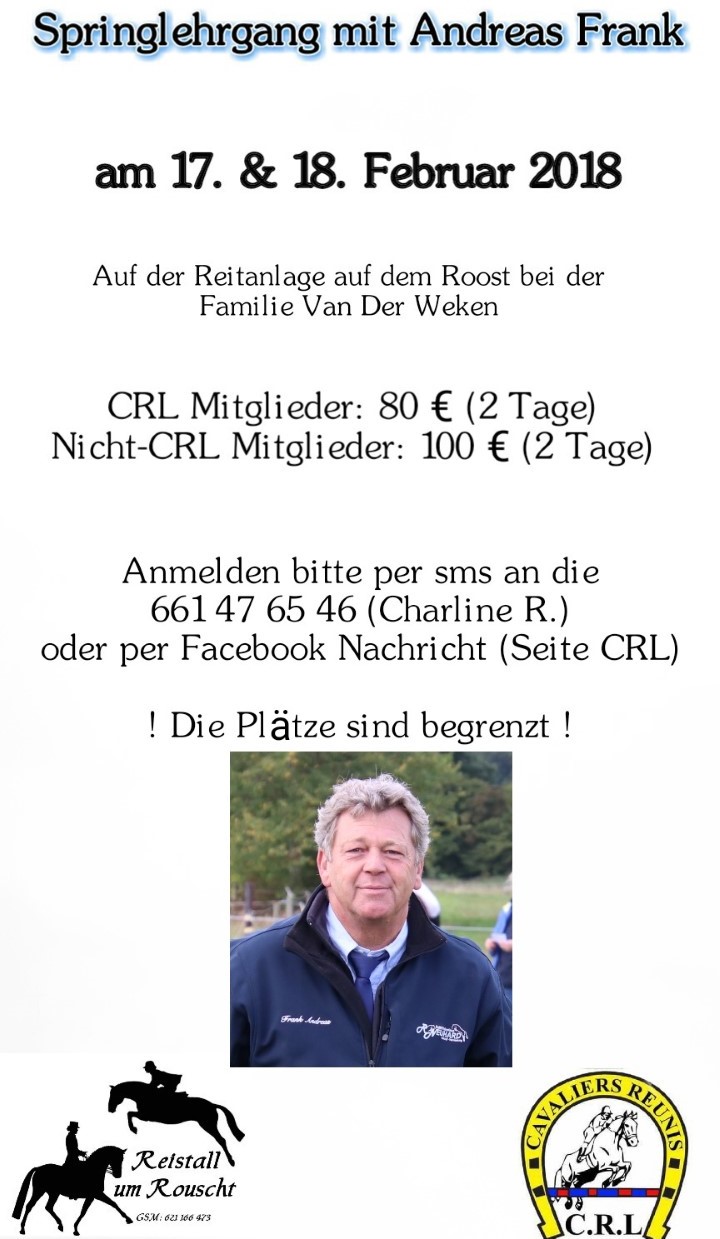 Springlehrgang mir Frank Andreas
