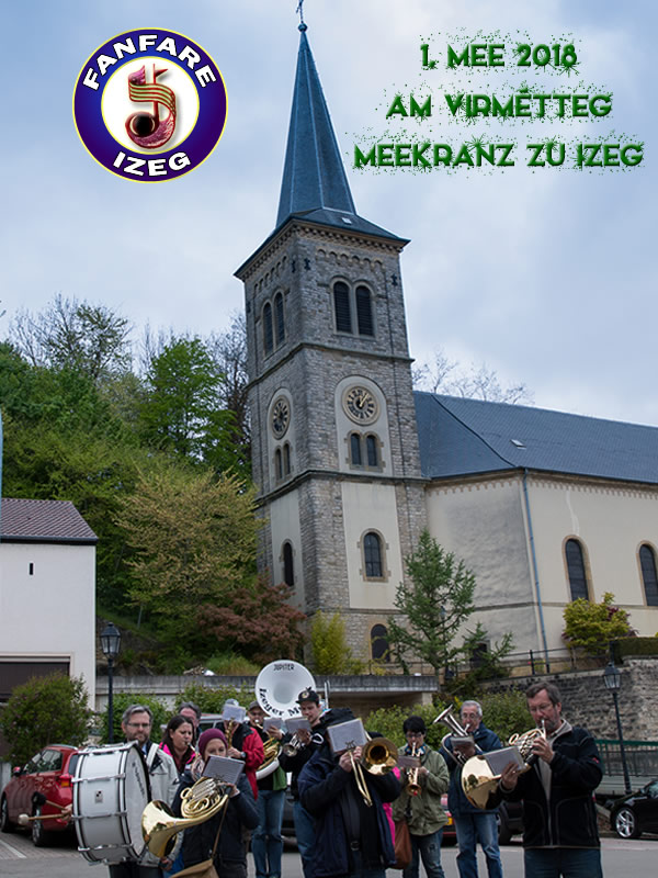 D'Musek mëcht den traditionelle Meekranz zu Izeg