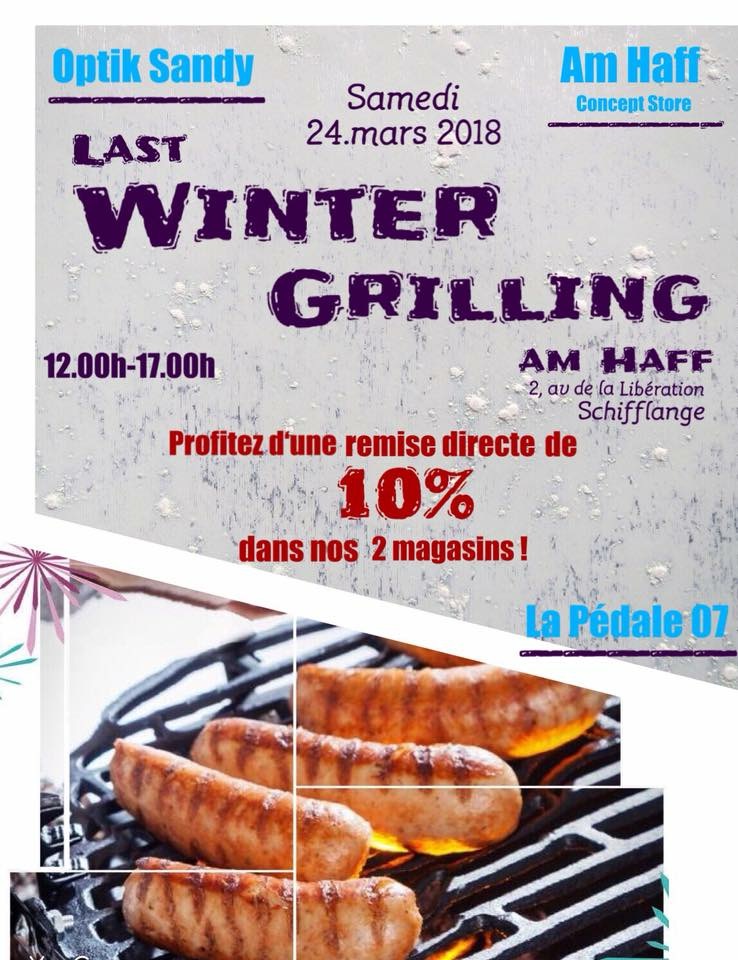 Last Winter Grilling bei eise Sponsoren "am Haff" an "Optique Sandy"
