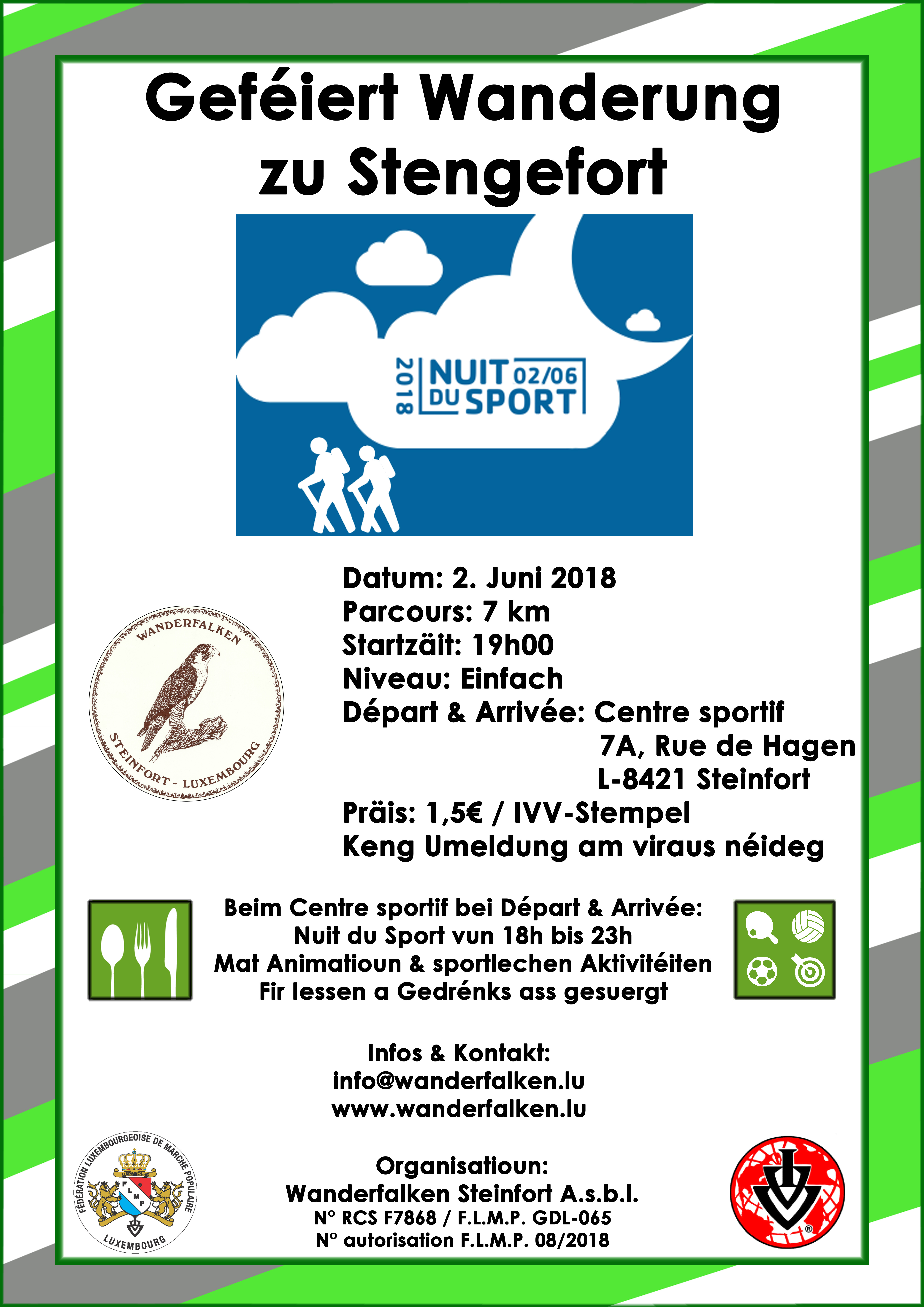 Steinfort geféiert FLMP IVV Wanderung 
