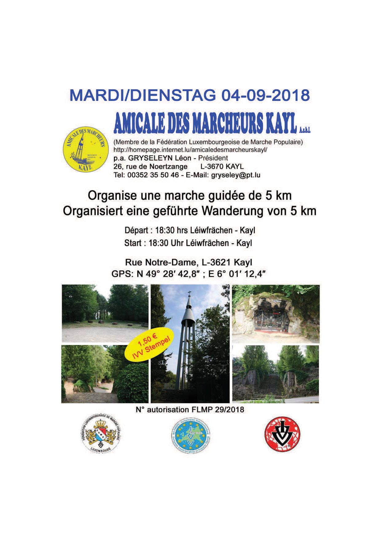 KAYL Flmp IVV geféiert Wanderung 
