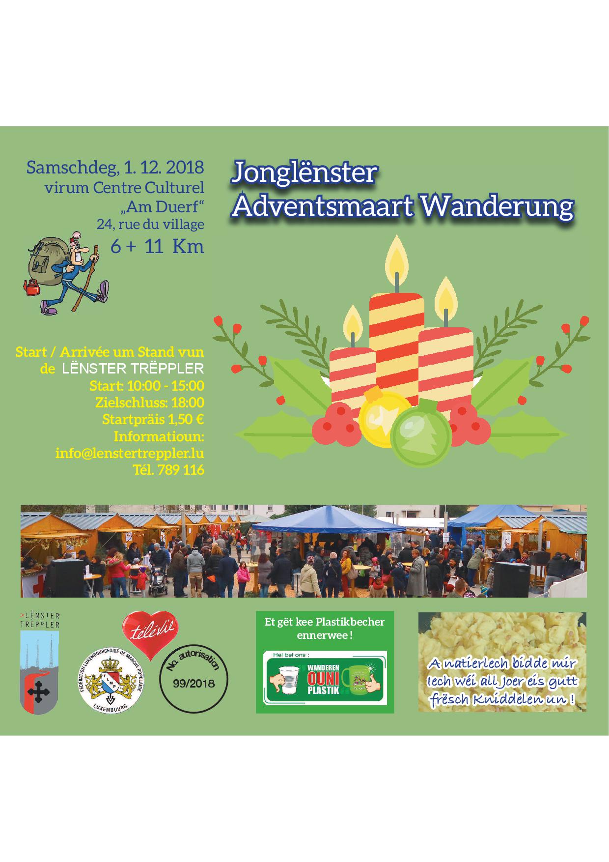 Jonglënster Flmp Ivv Adventsmaart Wanderung 