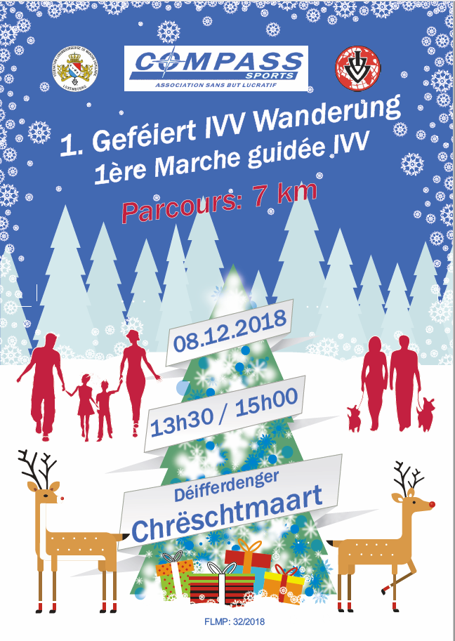 Differdange 1.Geféiert IVV Wanderung  
