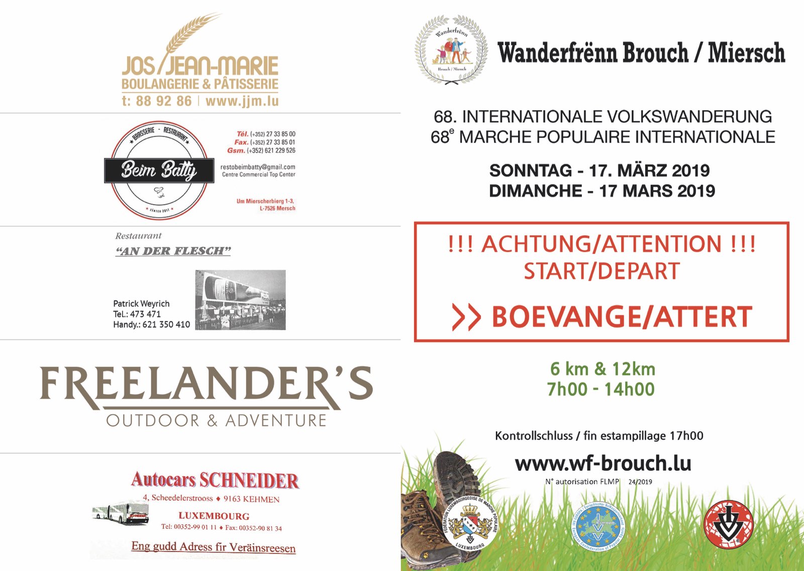BROUCH (Mersch) FLMP IVV WANDERUNG 