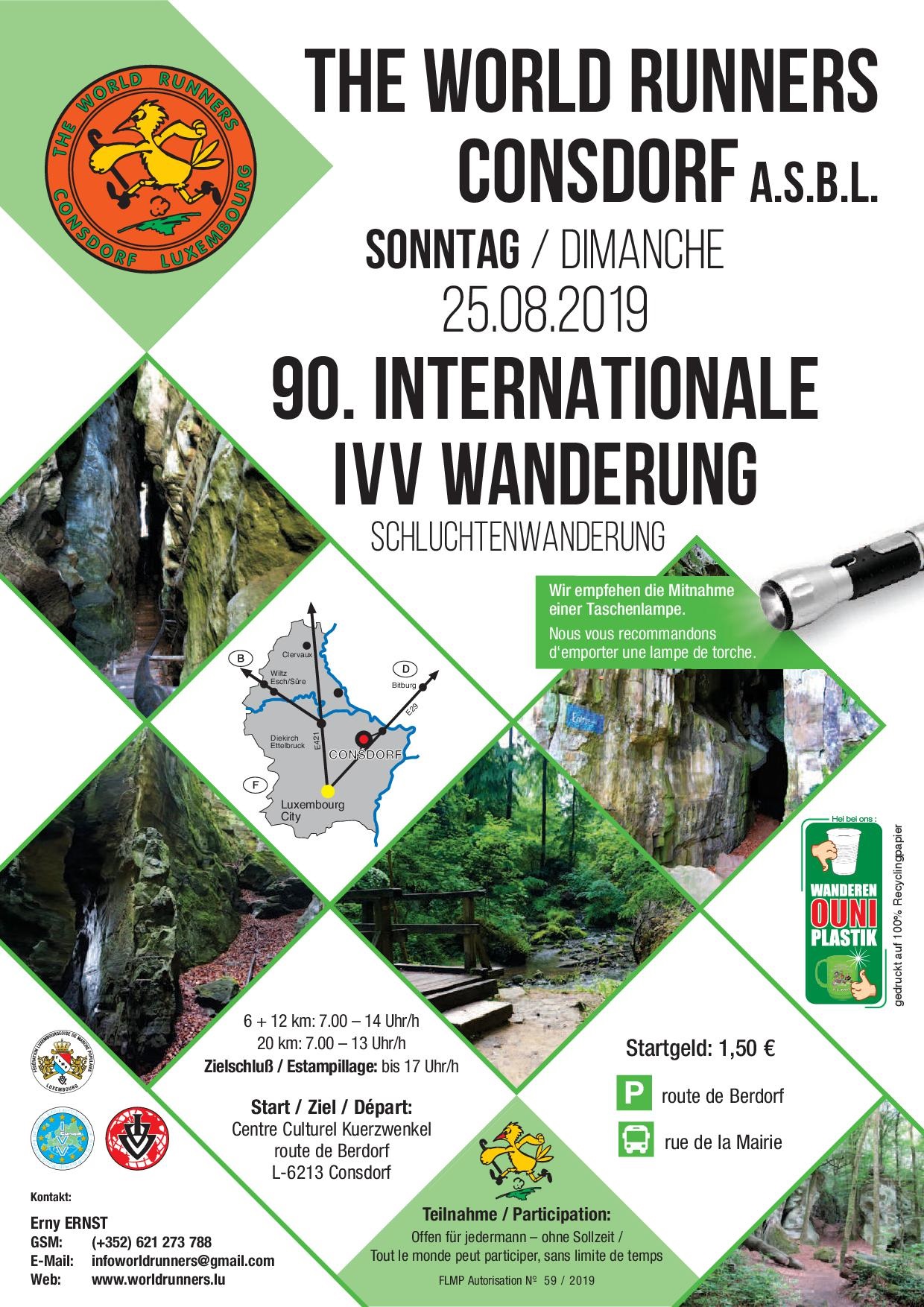 CONSDORF FLMP IVV SCHLUCHTENWANDERUNG