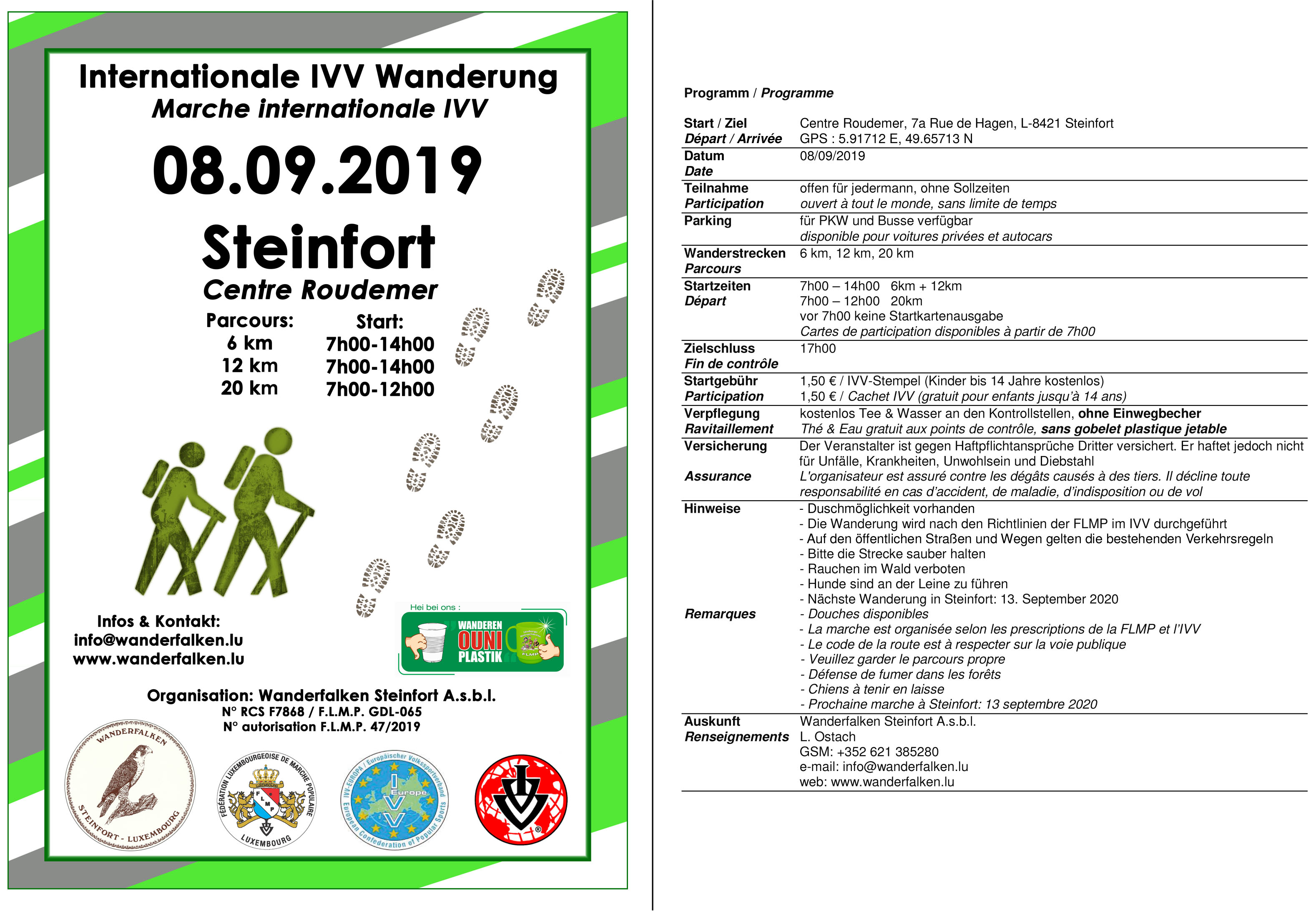 STEINFORT FLMP IVV WANDERUNG