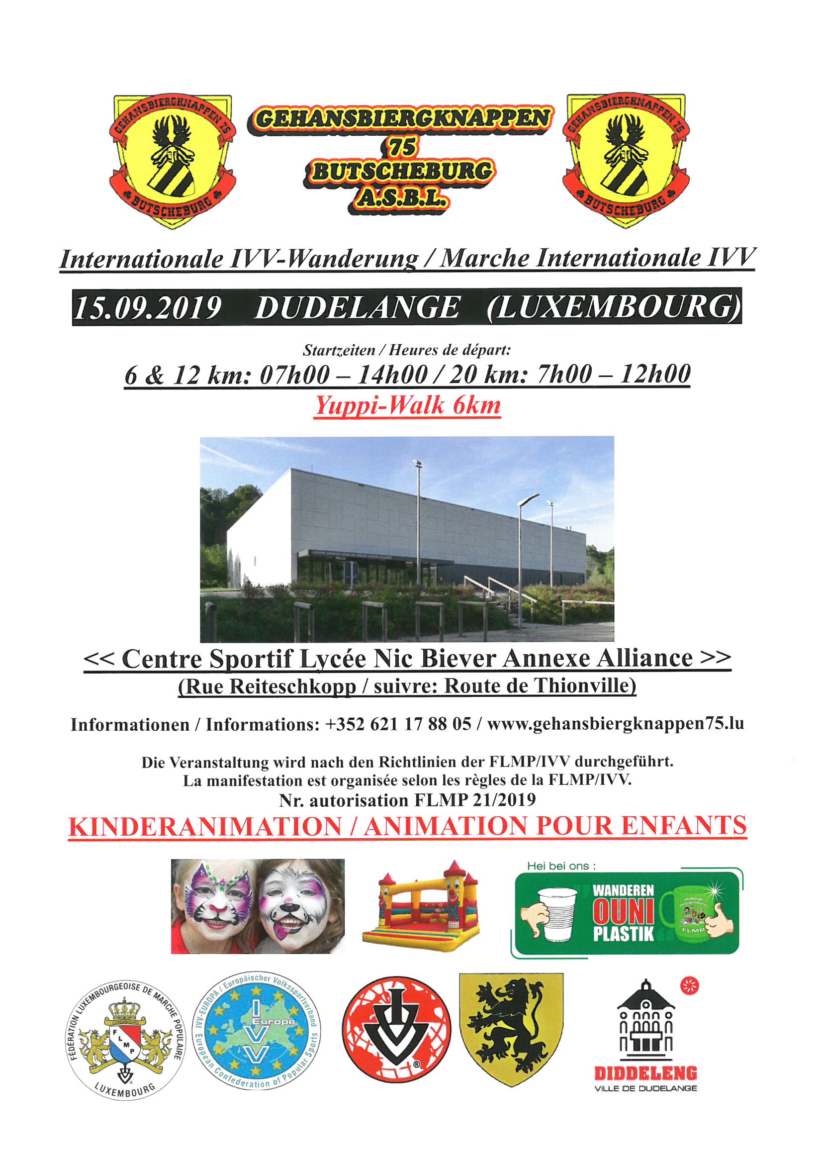 DUDELANGE FLMP IVV + YUPPI WANDERUNG 
