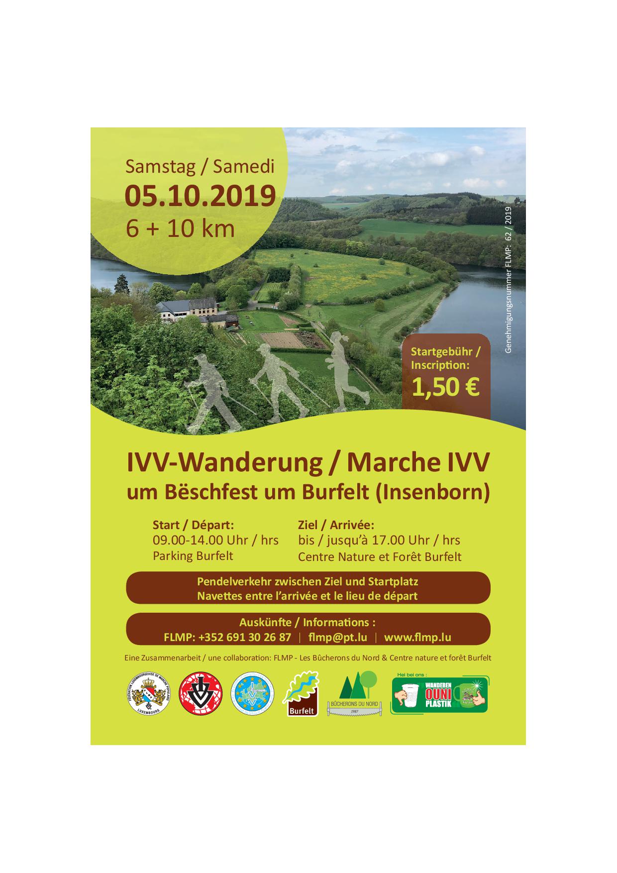 INSENBORN FLMP IVV WANDERUNG Bëschfest um Burfelt 