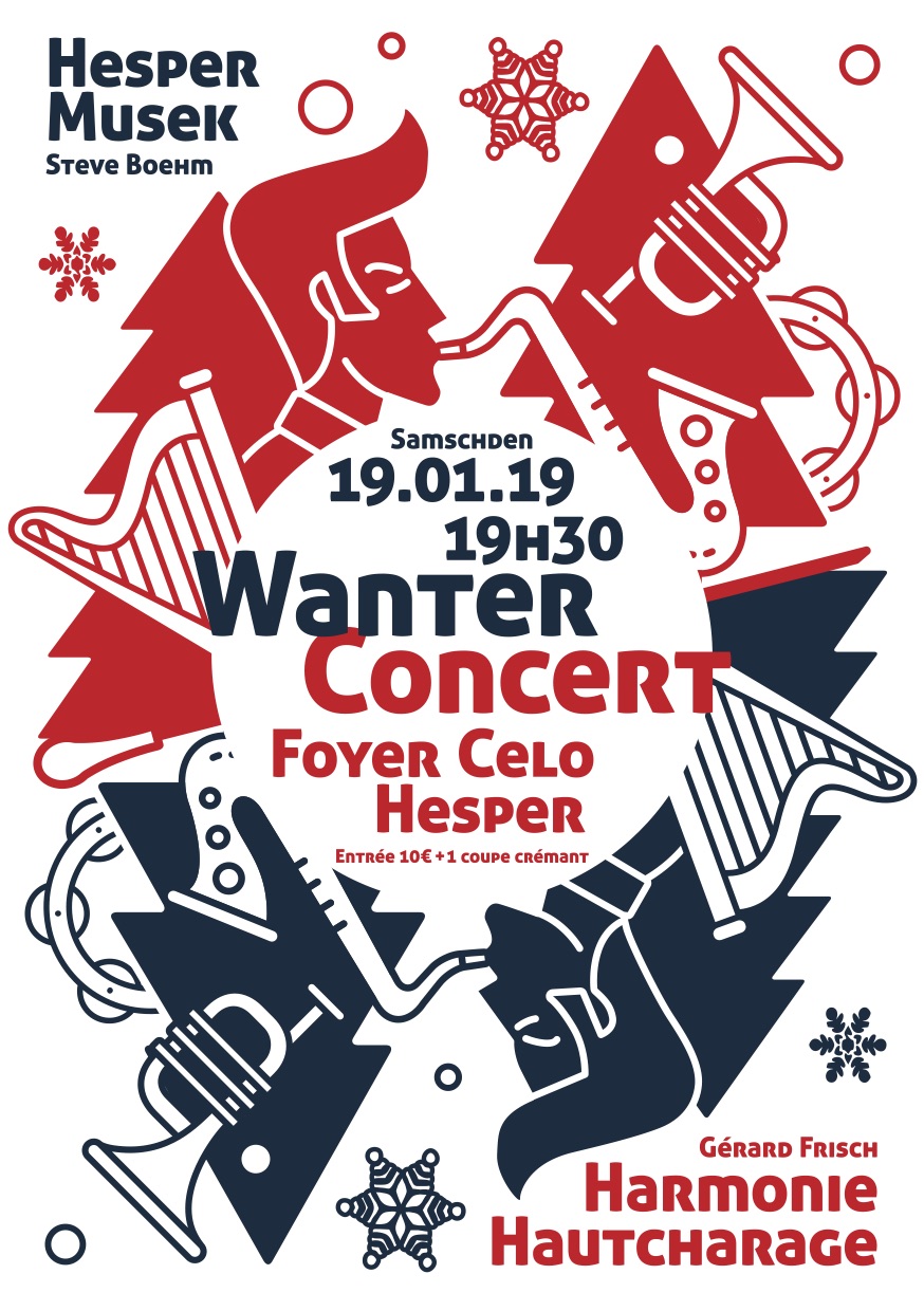 Wanterconcert Hesper Musek mat Harmonie Hautcharage