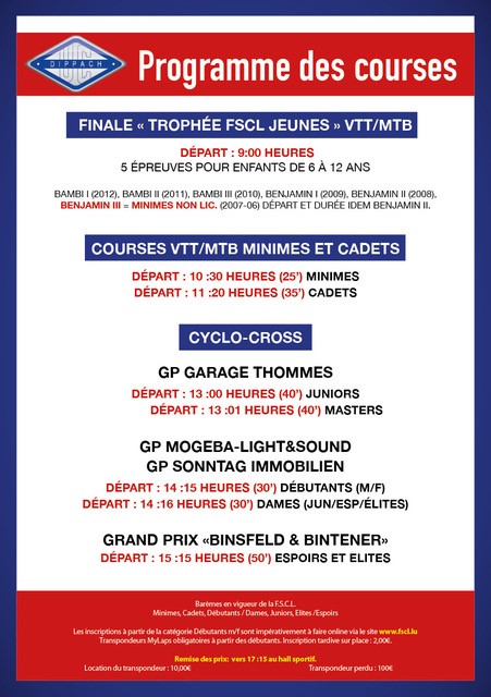 EPREUVE JEUNES FINALE à MERSCH