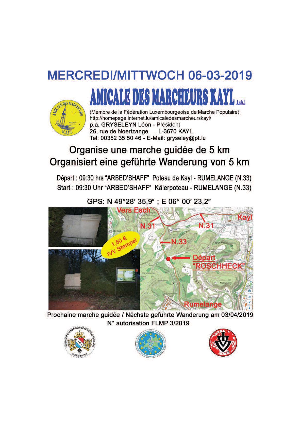 RUMELANGE  Flmp Ivv geféiert Wanderung 