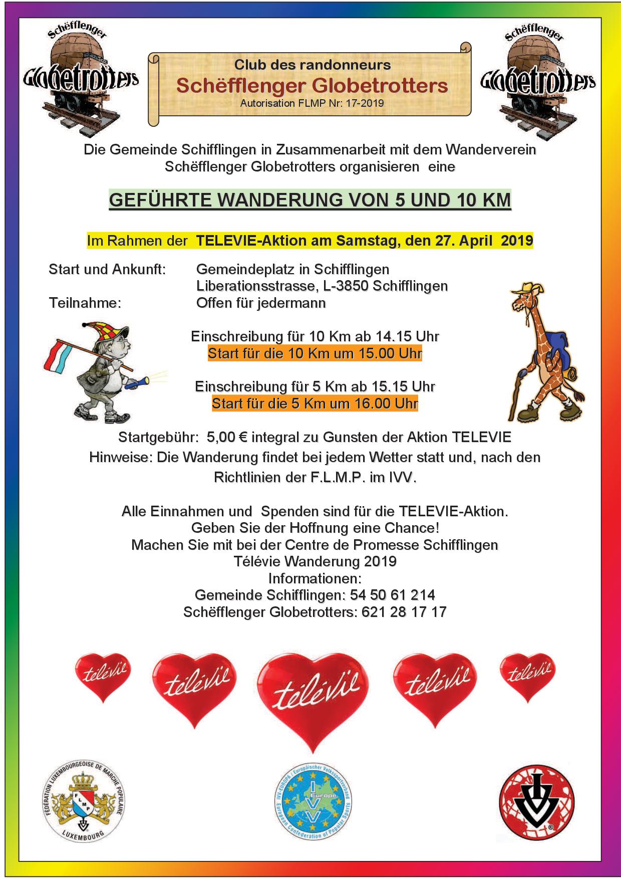 Schifflange Flmp Ivv geféiert Wanderung 