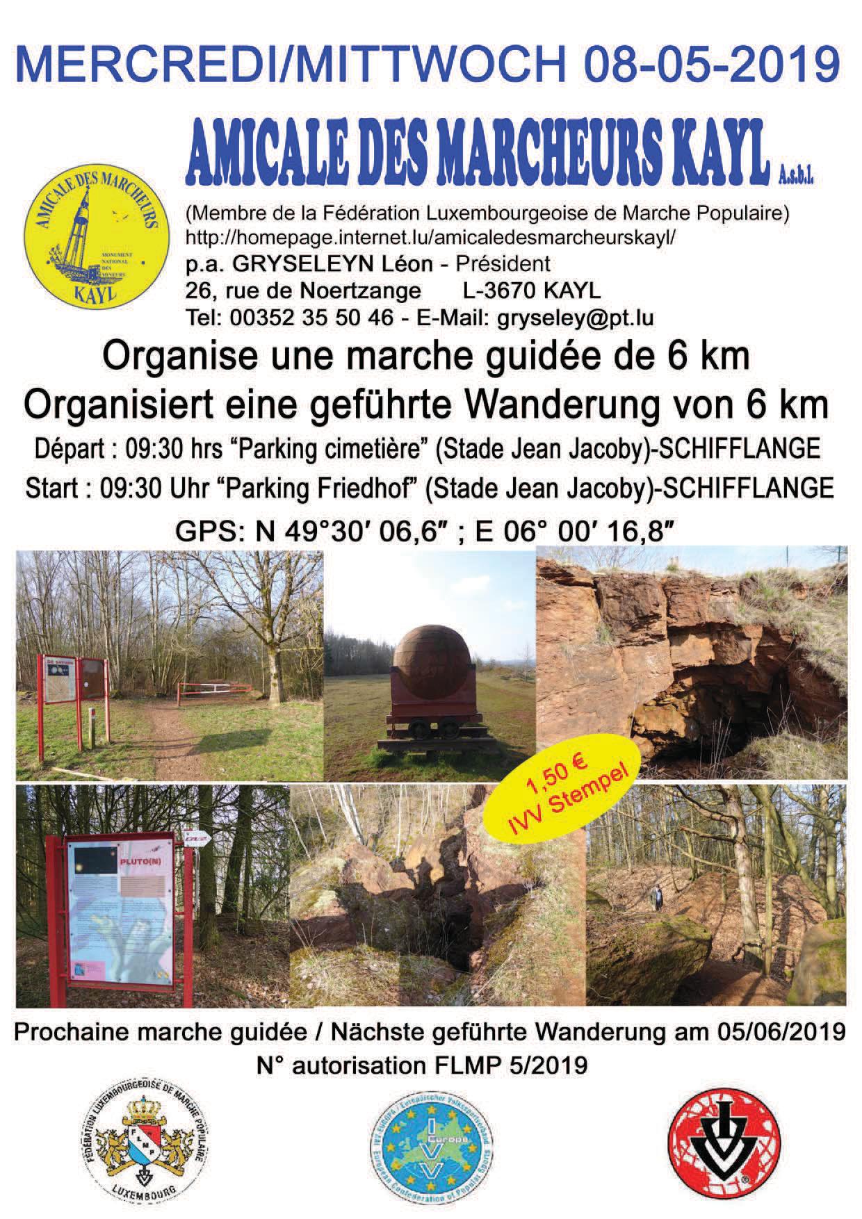 Schifflange Flmp Ivv geführte Wanderung 