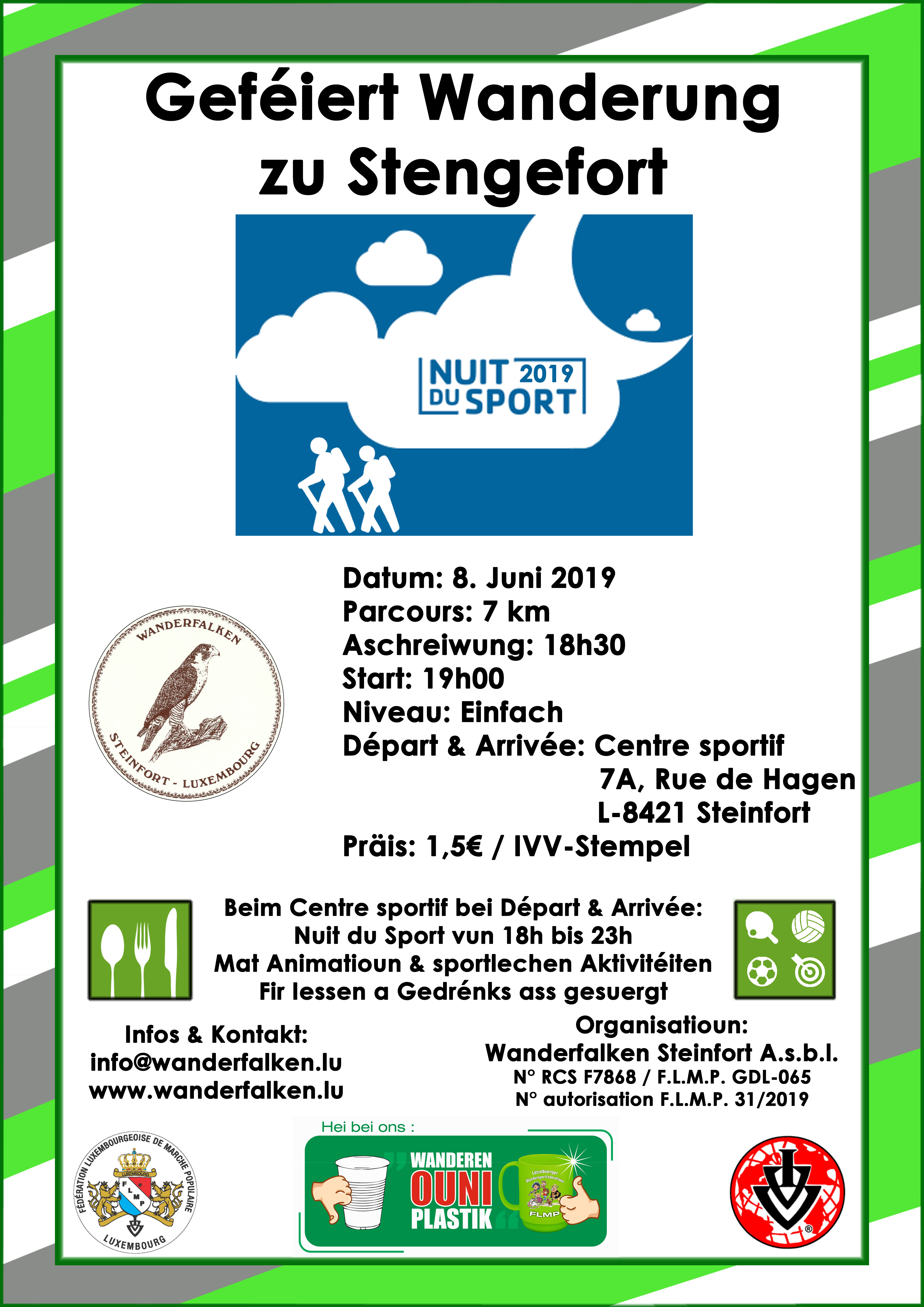 Steinfort Flmp Ivv geféiert Wanderung 