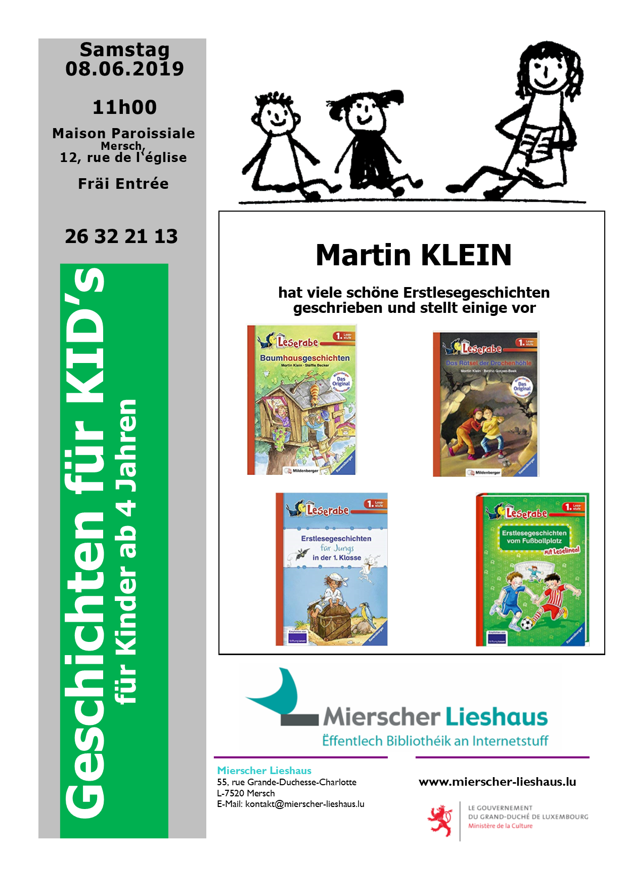 Geschichten für KID's: Martin KLEIN stellt Erstlesegeschichten vor