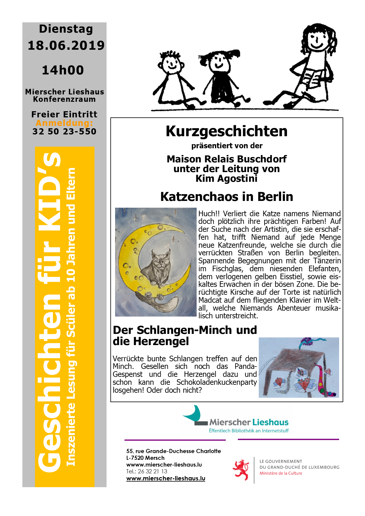 Kuerzgeschichten fir KID's ab 10 Jahren