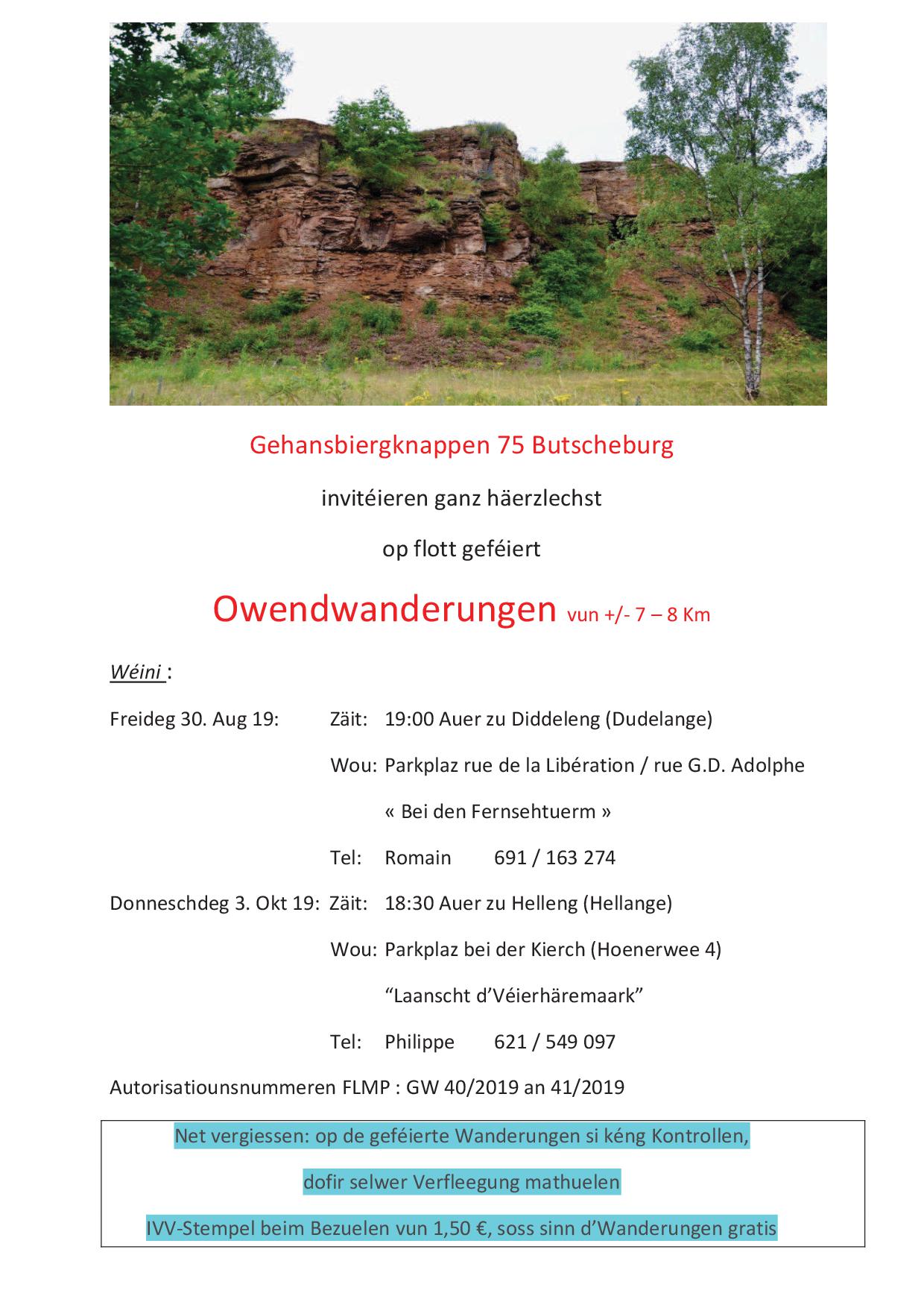 Hellange Flmp Ivv geféiert Wanderung 