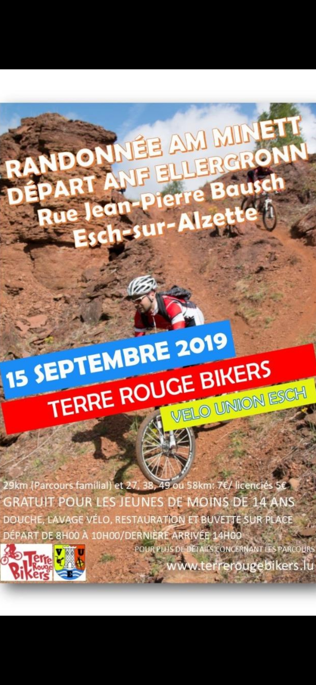 Randonnée VTT Terres Rouges