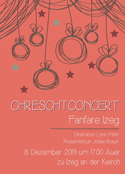 Chrëschtconcert vun der Izeger Musek