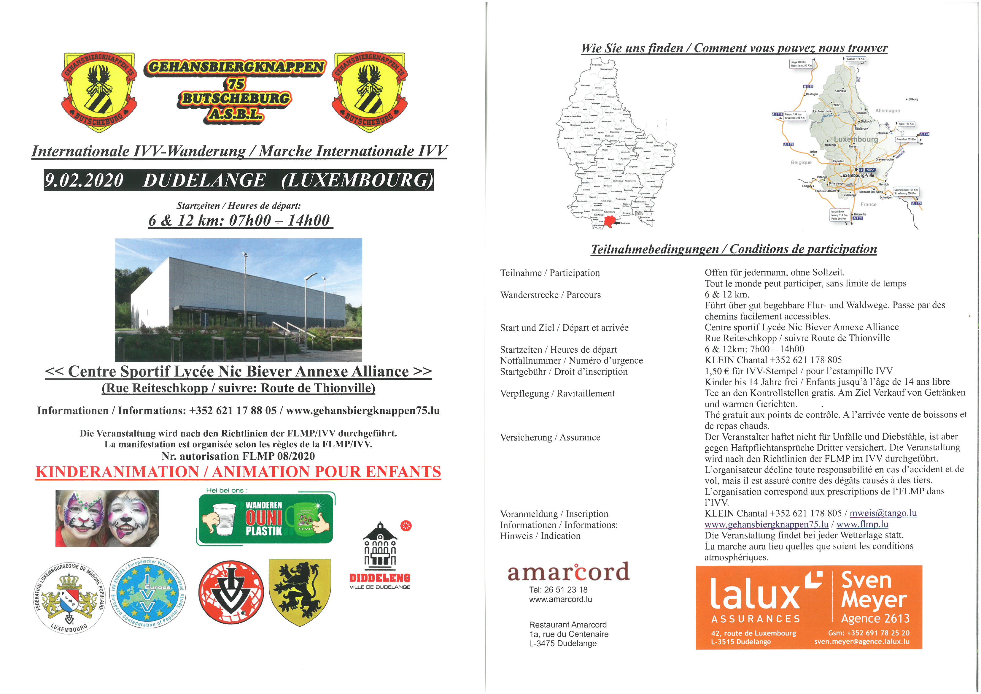 DUDELANGE FLMP IVV WANDERUNG 