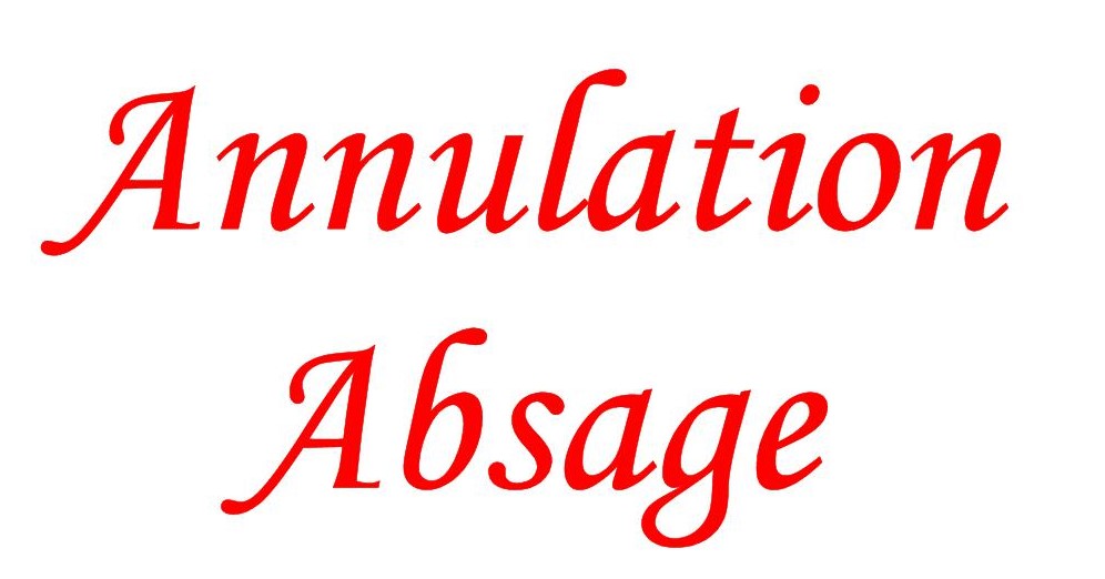 ANNULATION/ABSAGE LIMPACH FLMP IVV WANDERUNG 