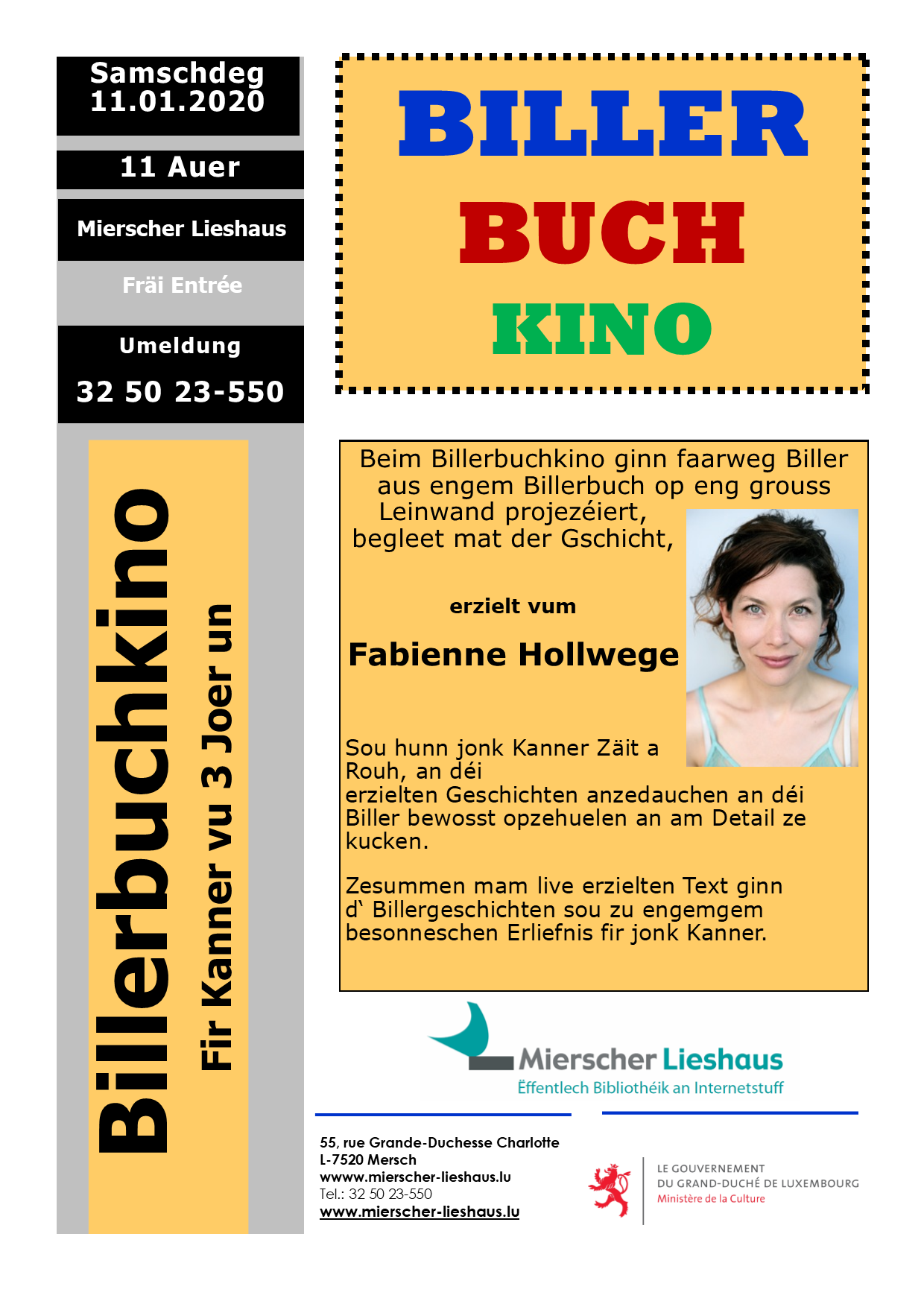 BILLERBU£CHKINO mam Fabienne Elaine Hollwege