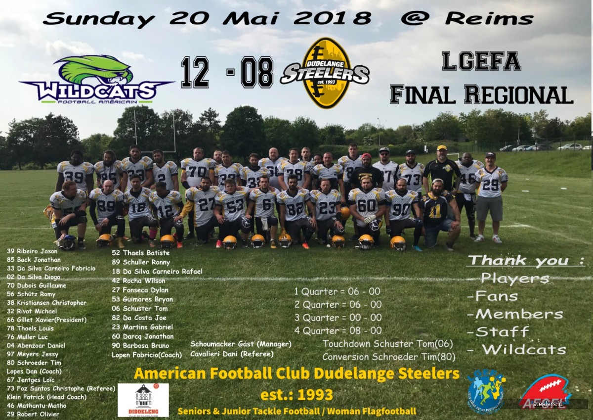 Final LGEFA Wildcats v/s Steelers