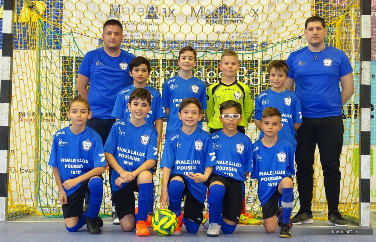 Poussin an der Final vam Lalux Futsal Cup