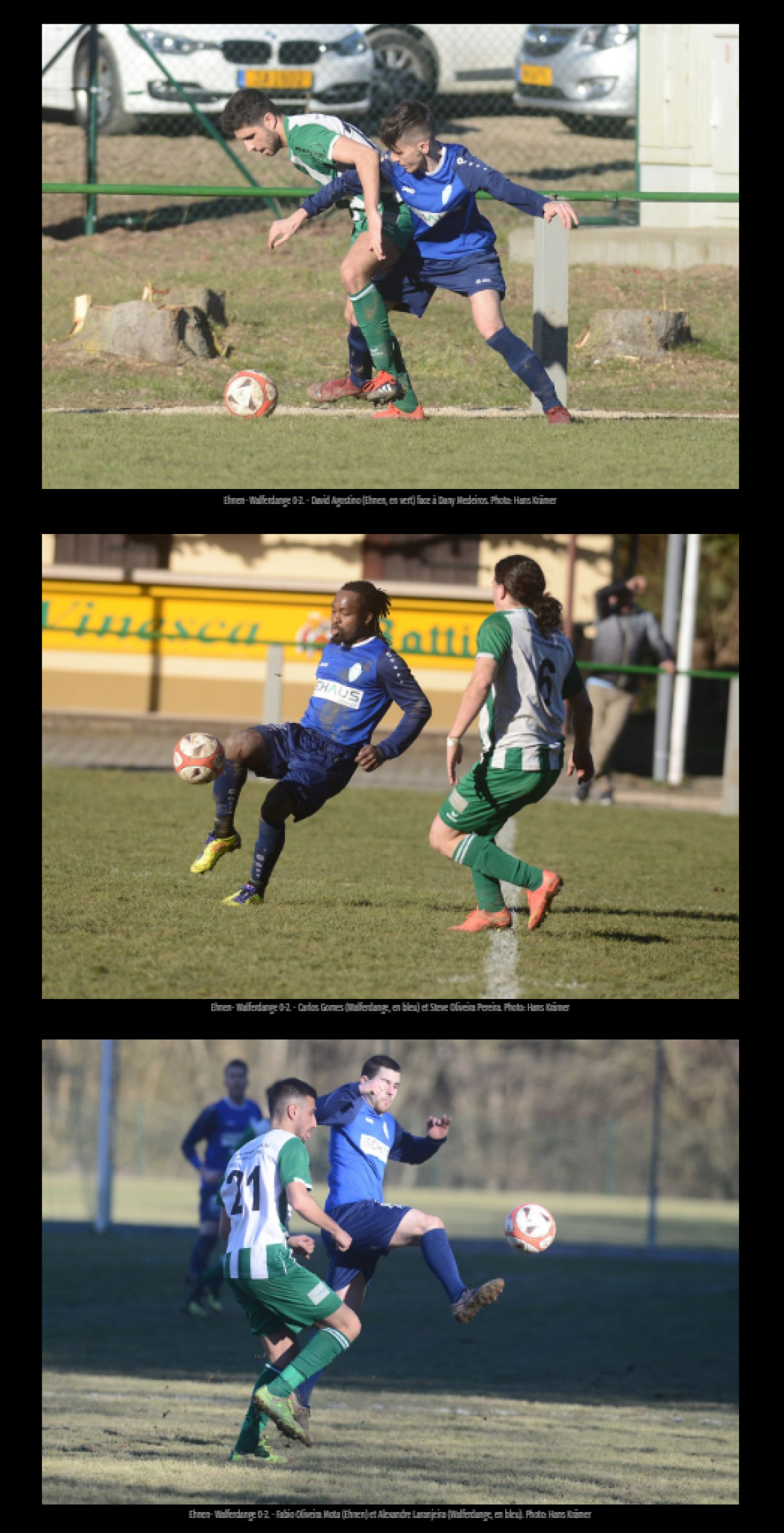 24/02/2019 Superbes photos du match FC Vinesca Ehnen - FC Résidence Walferdange 1908