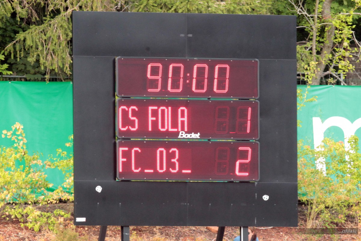 CS FOLA - Differdange 03 1-2 04/08/2019