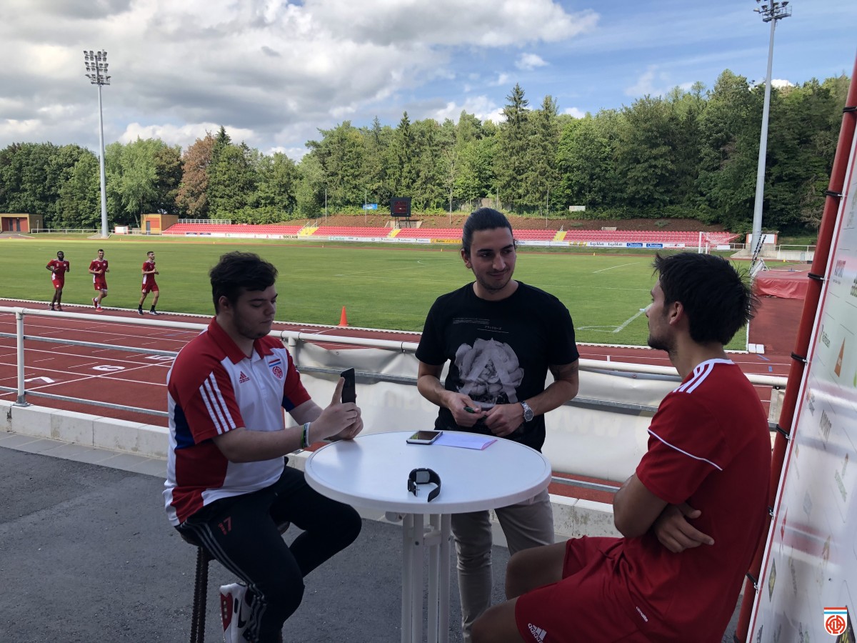 Test Lactat de tout le cadre seniors avec une séance d'interviews organisée par Steve Marinangeli et Jacques Gallego