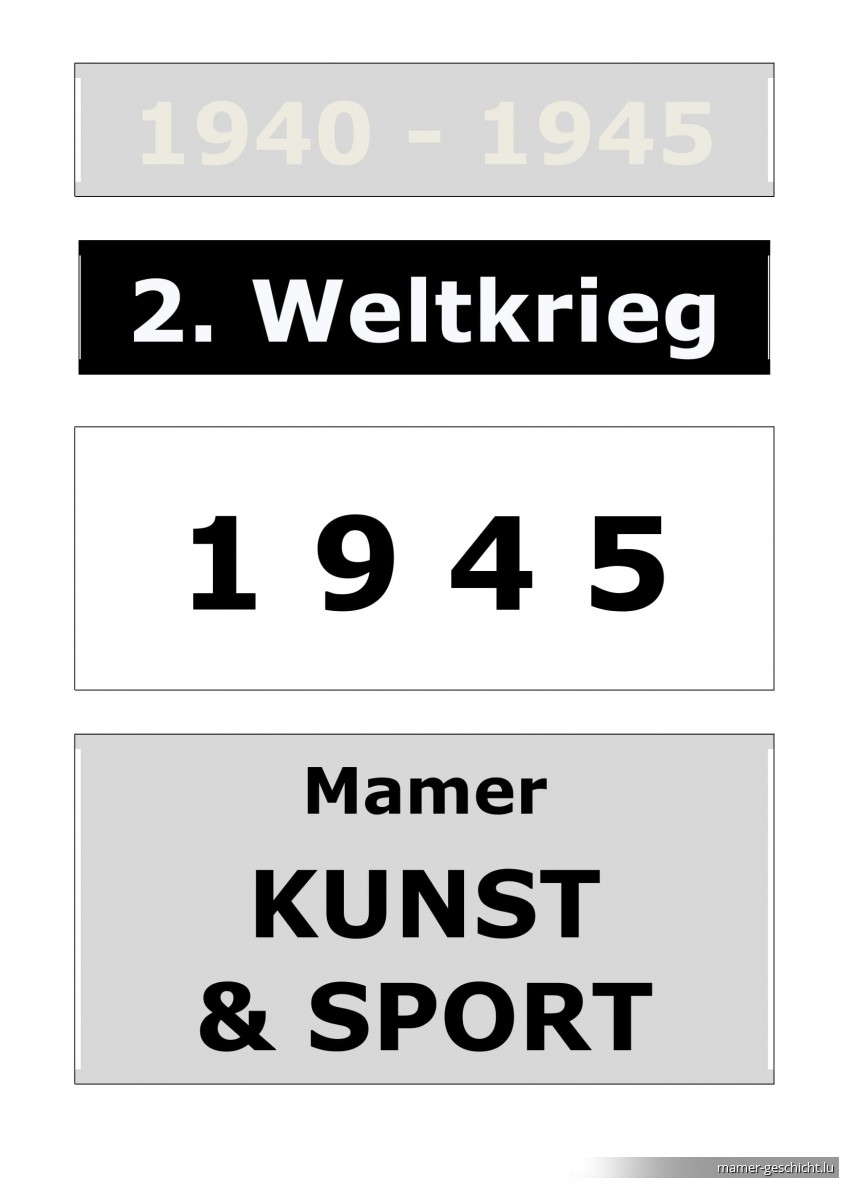 WWII - 1945 - 7 Kunst & Sport