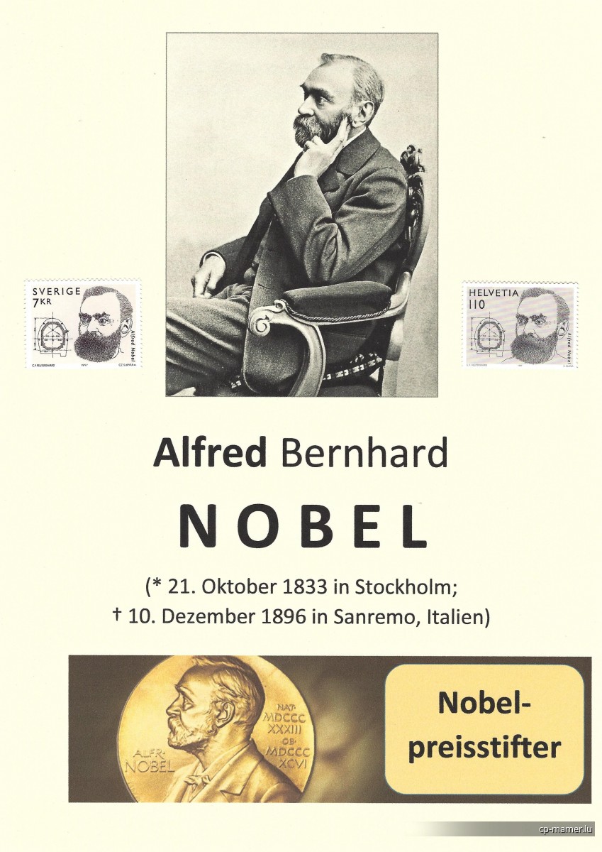 Nobelpreis - NOBEL Alfred (1833-1896)