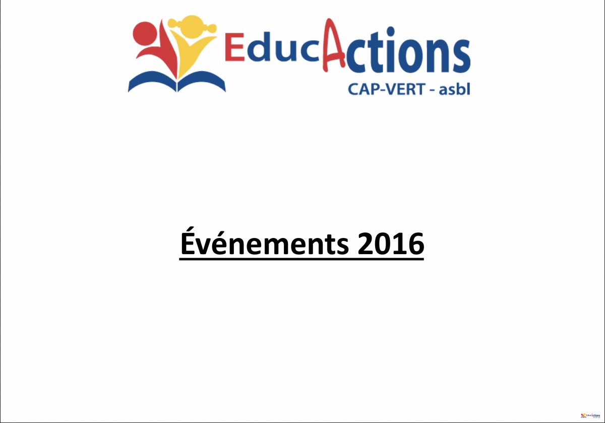 Evénements 2016
