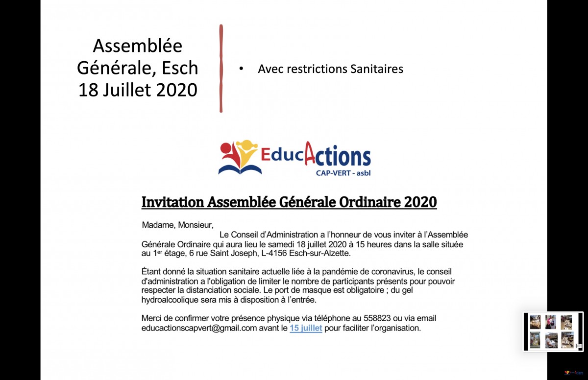 Evénements 2020