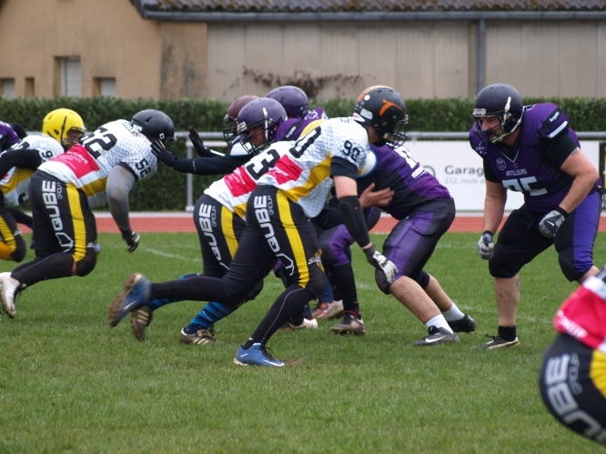 Reims WILDCATS vs. Luxembourg STEELERS of Dudelange (02.04.2017)