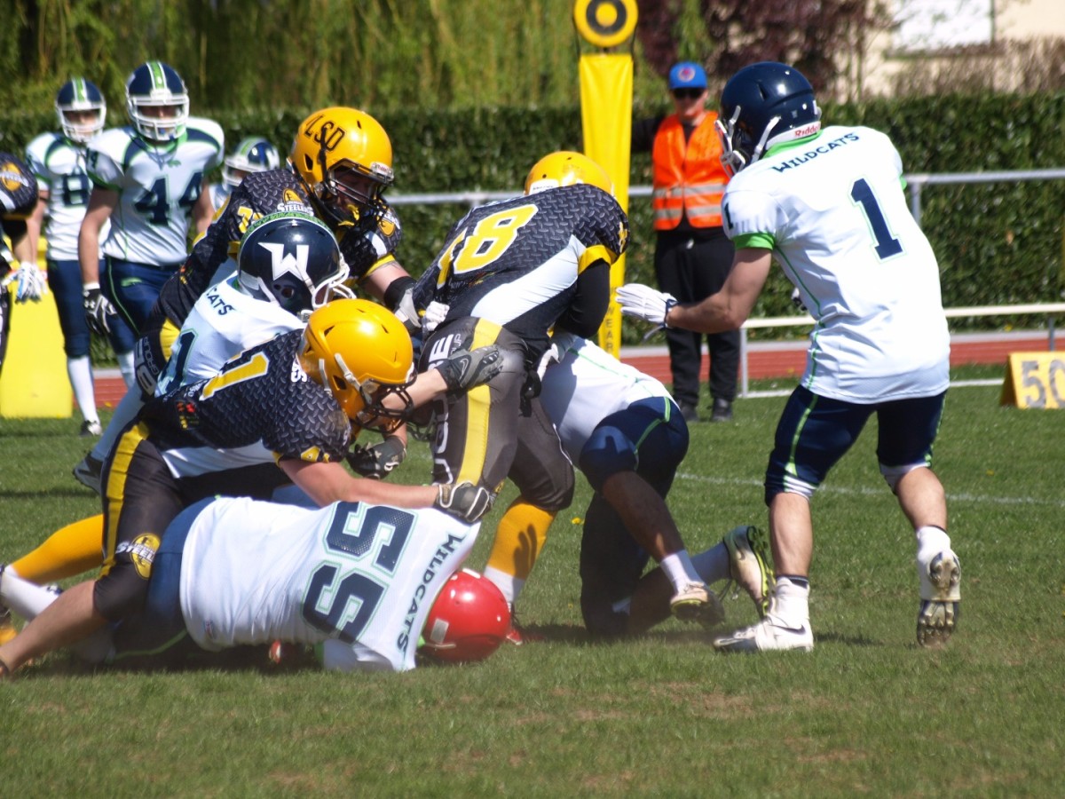 Luxembourg STEELERS of Dudelange v/s WILDCATS de Reims