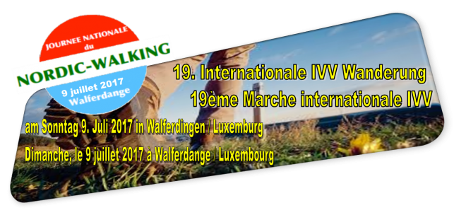 Kurz berichtet: 19. IVV Wanderung & 2. Nationaler Nordic Walking Tag in Walferdingen Kurz berichtet: 19. IVV Wanderung & 2. Nationaler Nordic Walking Tag in Walferdingen