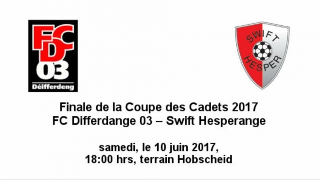 Finale Coupe des Cadets