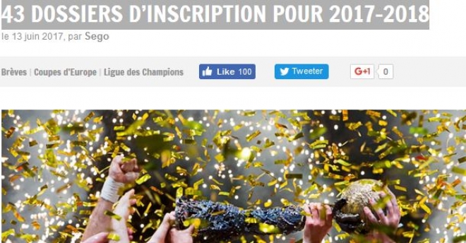 43 dossiers d’inscription pour 2017-2018