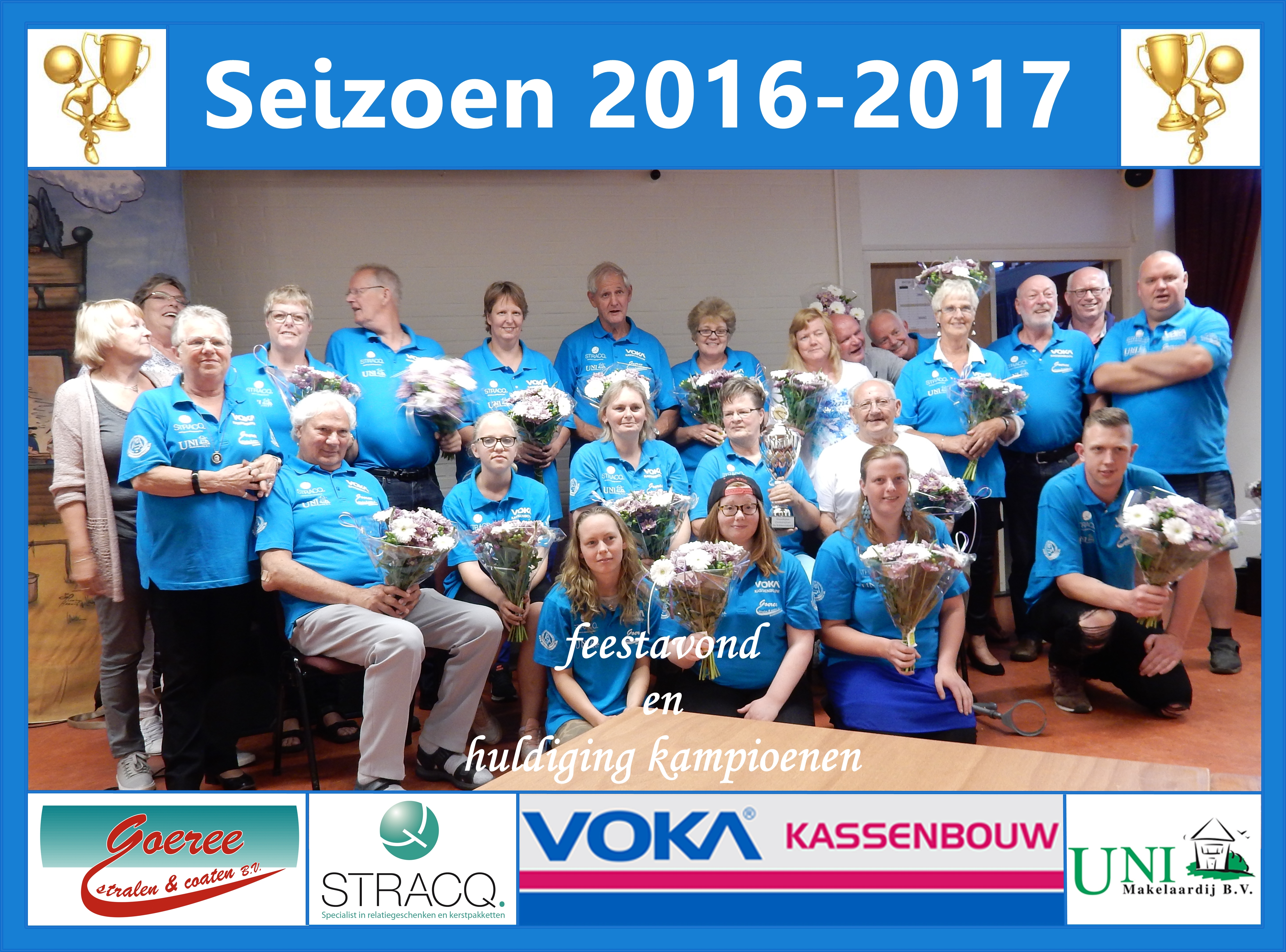Afsluitingsavond en huldiging kampioenen