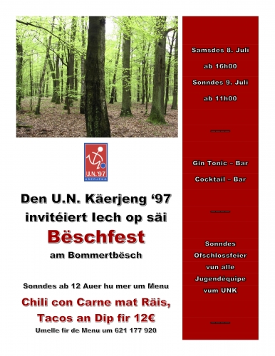 Bëschfest 8. an 9. Juli