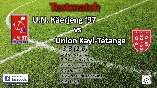 UNK - Käl-Téiteng 3-3 (2-0)