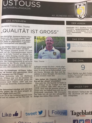 VIRSCHAU OP DÉI NEI SAISON (II)