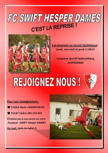 Reprise Equipes Dames